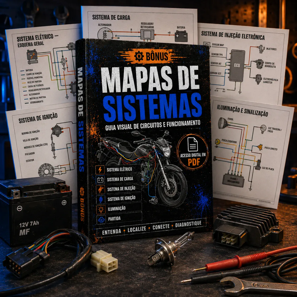 Bônus Mapas de Sistemas: guia visual de circuitos e funcionamento